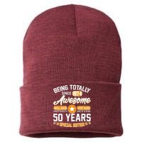 Being Totally Awesome Special Edition Since 1974 50 Years Birthday Sustainable Knit Beanie