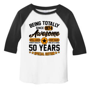 Being Totally Awesome Special Edition Since 1974 50 Years Birthday Toddler Fine Jersey T-Shirt