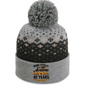 Being Totally Awesome Special Edition Since 1984 40 Years Birthday The Baniff Cuffed Pom Beanie