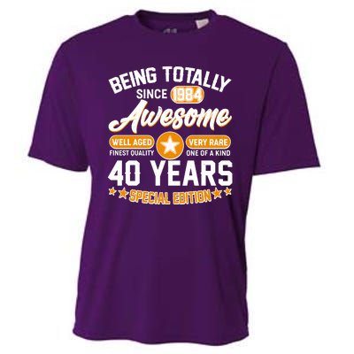 Being Totally Awesome Special Edition Since 1984 40 Years Birthday Cooling Performance Crew T-Shirt