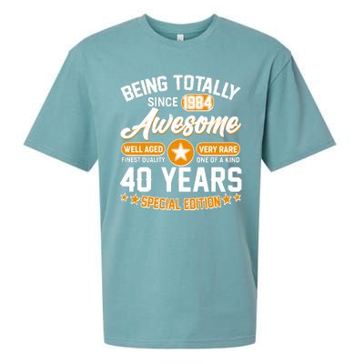 Being Totally Awesome Special Edition Since 1984 40 Years Birthday Sueded Cloud Jersey T-Shirt