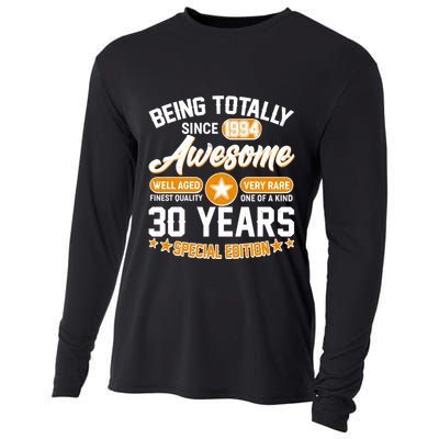 Being Totally Awesome Special Edition Since 1994 30 Years Birthday Cooling Performance Long Sleeve Crew