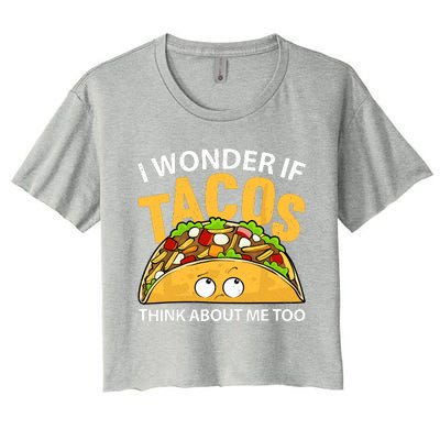 Best Taco Art For Cinco De Mayo Mexican Taco Lover Women's Crop Top Tee