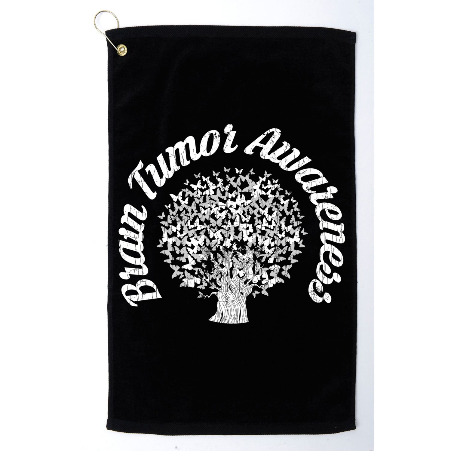 Brain Tumor Awareness Gift Happy Cancer Apparel Great Gift Golf Towel