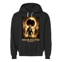 Bigfoot Totality April 8 2024 Total Solar Eclipse Garment-Dyed Fleece Hoodie