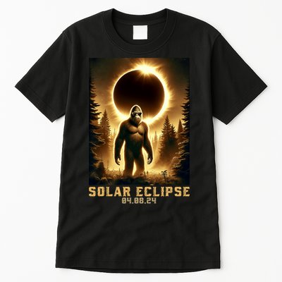 Bigfoot Totality April 8 2024 Total Solar Eclipse Tall T-Shirt