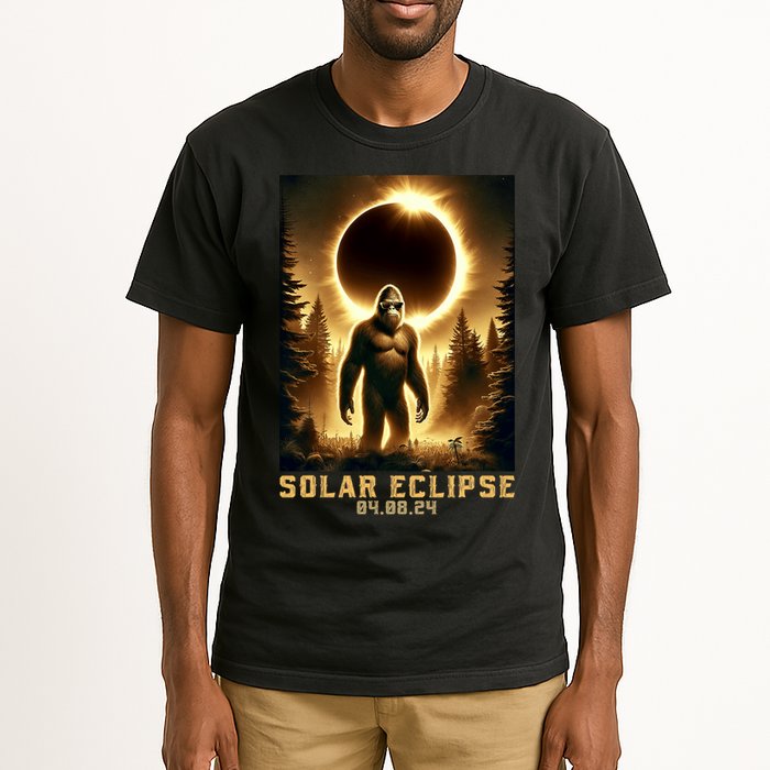 Bigfoot Totality April 8 2024 Total Solar Eclipse Tall T-Shirt
