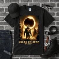 Bigfoot Totality April 8 2024 Total Solar Eclipse Tall T-Shirt