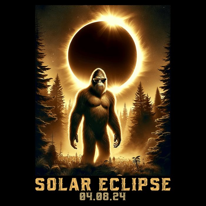 Bigfoot Totality April 8 2024 Total Solar Eclipse Sustainable Bucket Hat