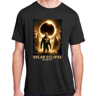 Bigfoot Totality April 8 2024 Total Solar Eclipse Adult ChromaSoft Performance T-Shirt