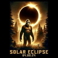 Bigfoot Totality April 8 2024 Total Solar Eclipse Drawstring Bag