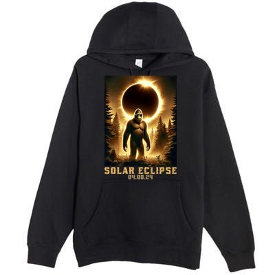 Bigfoot Totality April 8 2024 Total Solar Eclipse Premium Pullover Hoodie