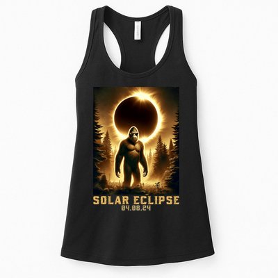 Bigfoot Totality April 8 2024 Total Solar Eclipse Womens Tank Top
