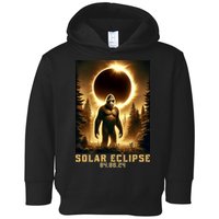 Bigfoot Totality April 8 2024 Total Solar Eclipse Toddler Hoodie