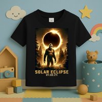 Bigfoot Totality April 8 2024 Total Solar Eclipse Toddler T-Shirt