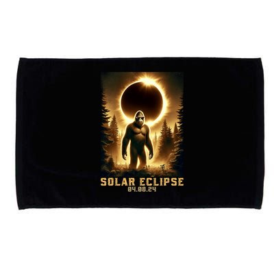 Bigfoot Totality April 8 2024 Total Solar Eclipse Microfiber Hand Towel