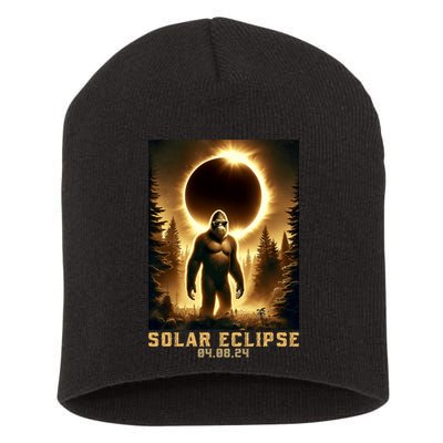 Bigfoot Totality April 8 2024 Total Solar Eclipse Short Acrylic Beanie