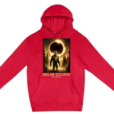 Bigfoot Totality April 8 2024 Total Solar Eclipse Premium Pullover Hoodie