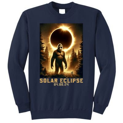 Bigfoot Totality April 8 2024 Total Solar Eclipse Tall Sweatshirt