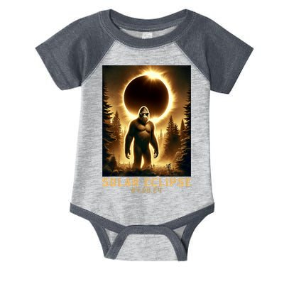 Bigfoot Totality April 8 2024 Total Solar Eclipse Infant Baby Jersey Bodysuit