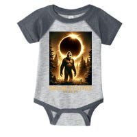 Bigfoot Totality April 8 2024 Total Solar Eclipse Infant Baby Jersey Bodysuit