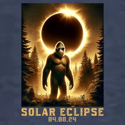 Bigfoot Totality April 8 2024 Total Solar Eclipse T-Shirt
