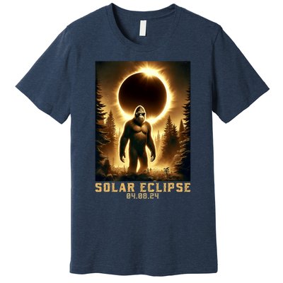 Bigfoot Totality April 8 2024 Total Solar Eclipse Premium T-Shirt