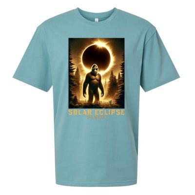 Bigfoot Totality April 8 2024 Total Solar Eclipse Sueded Cloud Jersey T-Shirt