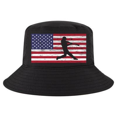 Baseball Team American Flag Usa Gift Cool Comfort Performance Bucket Hat