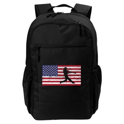 Baseball Team American Flag Usa Gift Backpack