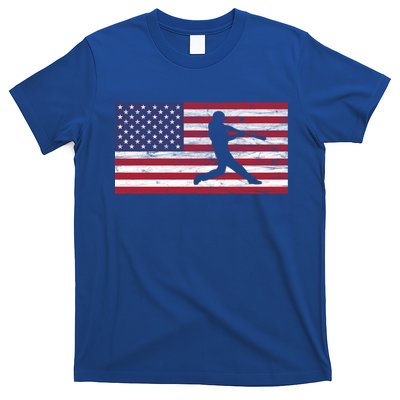 Baseball Team American Flag Usa Gift T-Shirt