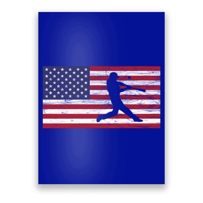 Baseball Team American Flag Usa Gift Poster