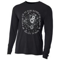 Brain Tumor Awareness Wildflower I Wear Gray For Brain Tumor Cooling Performance Long Sleeve Crew