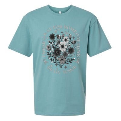 Brain Tumor Awareness Wildflower I Wear Gray For Brain Tumor Sueded Cloud Jersey T-Shirt