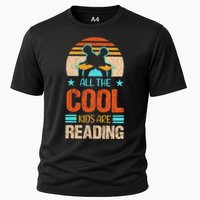 Bookaholic Teachers All The Cool Are Reading Books Read Meaningful Gift Cooling Performance Crew T-Shirt