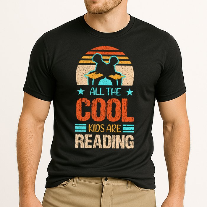 Bookaholic Teachers All The Cool Are Reading Books Read Meaningful Gift Cooling Performance Crew T-Shirt