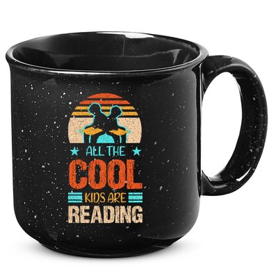 Bookaholic Teachers All The Cool Are Reading Books Read Meaningful Gift 15oz Campfire Ceramic Mug