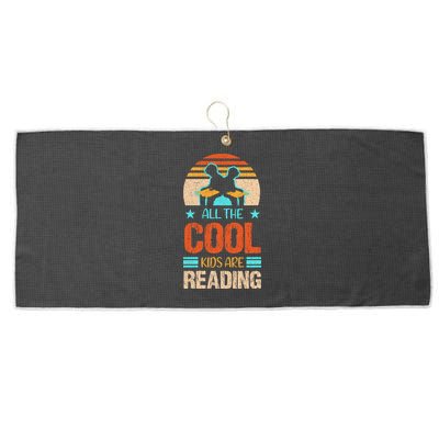 Bookaholic Teachers All The Cool Are Reading Books Read Meaningful Gift Large Microfiber Waffle Golf Towel