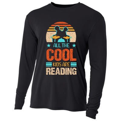 Bookaholic Teachers All The Cool Are Reading Books Read Meaningful Gift Cooling Performance Long Sleeve Crew