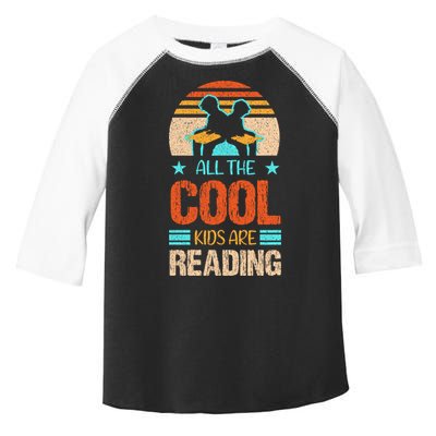 Bookaholic Teachers All The Cool Are Reading Books Read Meaningful Gift Toddler Fine Jersey T-Shirt