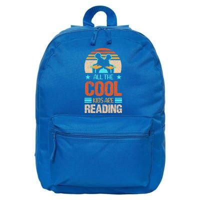Bookaholic Teachers All The Cool Are Reading Books Read Meaningful Gift 16 in Basic Backpack