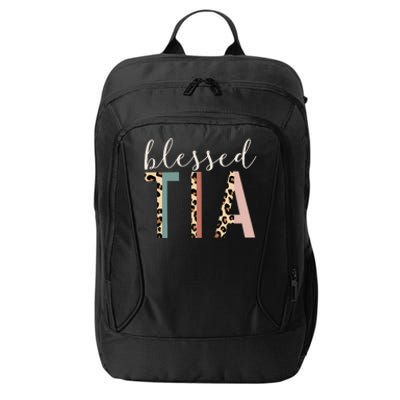 Blessed Tia Aunt Cute Leopard happy mother's day City Backpack