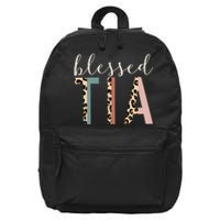 Blessed Tia Aunt Cute Leopard happy mother's day 16 in Basic Backpack