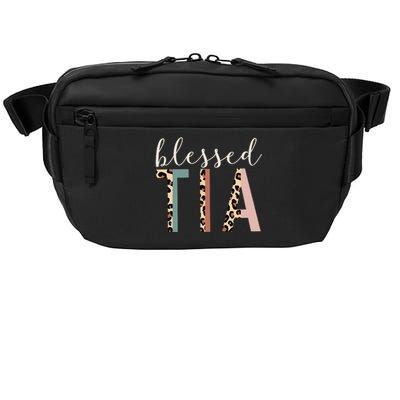 Blessed Tia Aunt Cute Leopard happy mother's day Crossbody Pack