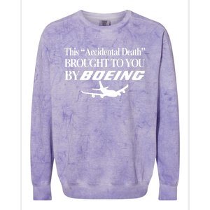 Barelylegalclothing This Accidental Death Brought To You By Boeing Colorblast Crewneck Sweatshirt