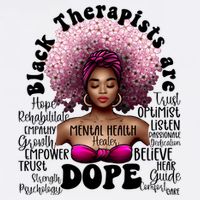Black Therapists Are Dope Floral Afro Black Queen Cool Gift Hoodie