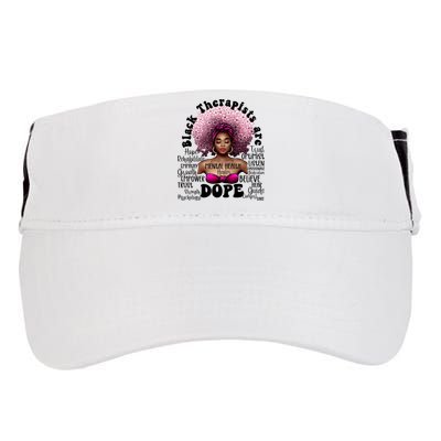 Black Therapists Are Dope Floral Afro Black Queen Cool Gift Adult Drive Performance Visor
