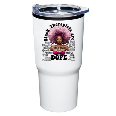 Black Therapists Are Dope Floral Afro Black Queen Cool Gift Tumbler