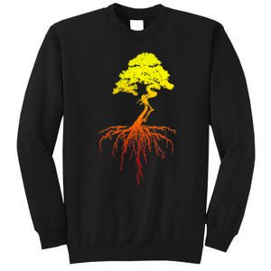 Bonsai Tree Art Sunset Sweatshirt