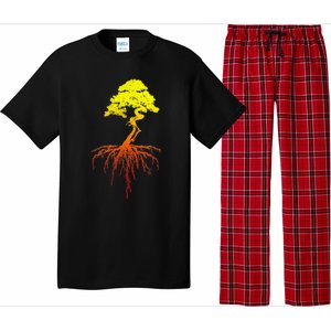 Bonsai Tree Art Sunset Pajama Set